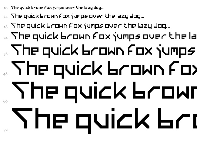 Altera font waterfall